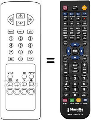 Comandos à distância equivalente RC2134