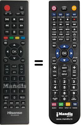 Comandos à distância equivalente Hisense LHD32K220WCEU