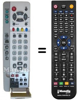 Comandos à distância equivalente Erres EUR511228