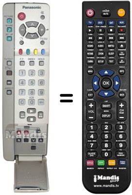 Comandos à distância equivalente Panasonic TX-22LT2F Comandos à distância equivalente Panasonic TX-22LT2F