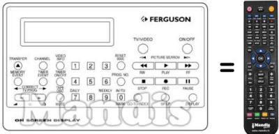 Comandos à distância equivalente REMCON255
