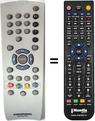 Comandos à distância equivalente Grundig SE4572TOP