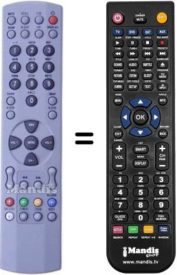 Comandos à distância equivalente Haier L37V6-A8