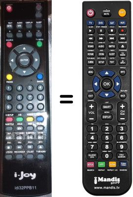 Comandos &agrave; dist&acirc;ncia equivalente i-Joy IDI32PPB11