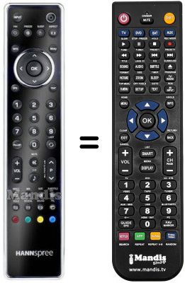 Comandos &agrave; dist&acirc;ncia equivalente Hannspree ST551MBB