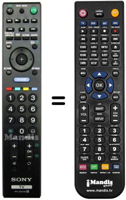 Comandos à distância equivalente REMCON736