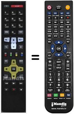 Comandos &agrave; dist&acirc;ncia equivalente RC671