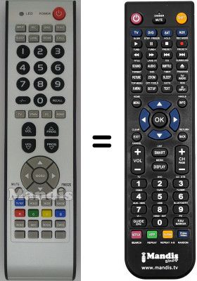 Comandos &agrave; dist&acirc;ncia equivalente ELECTRA LCD 4230