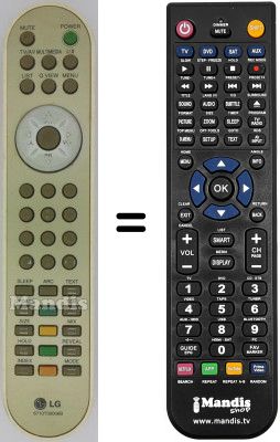 Comandos à distância equivalente LG RZ48SZ40RB