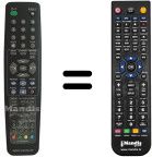 Comandos à distância equivalente LG 6710V00005H