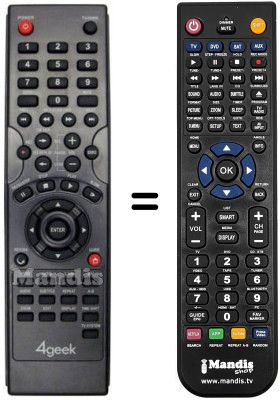 Comandos &agrave; dist&acirc;ncia equivalente REMCON837