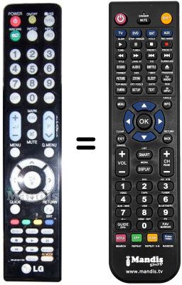 Comandos &agrave; dist&acirc;ncia equivalente MKJ61641702