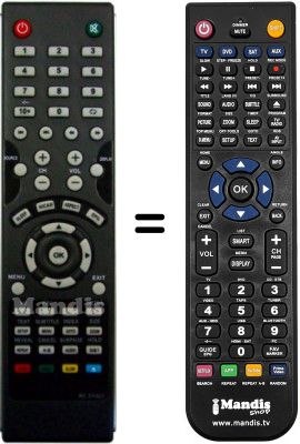 Comandos &agrave; dist&acirc;ncia equivalente Matsui RC-SY023