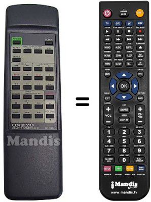 Comandos à distância equivalente RC330S