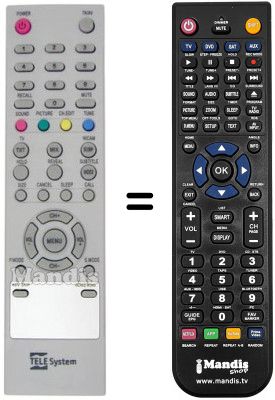 Comandos &agrave; dist&acirc;ncia equivalente REMCON555