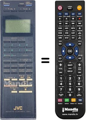 Comandos à distância equivalente JVC PQ10543T