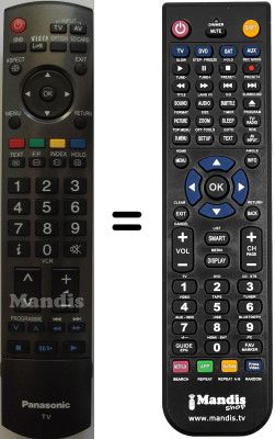 Comandos à distância equivalente Panasonic TH-42PY800P Comandos à distância equivalente Panasonic TH-42PY800P