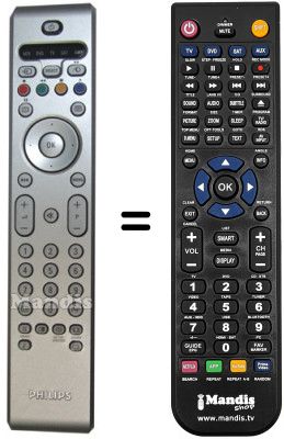 Comandos à distância equivalente RC433701B