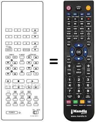 Comandos à distância equivalente Grundig RC1028E