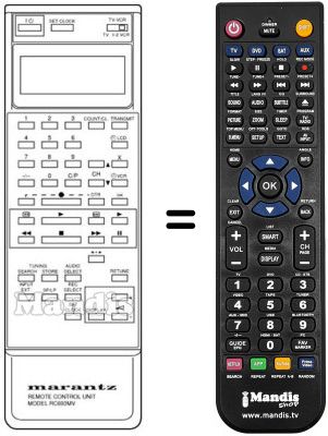 Comandos à distância equivalente RC693MV