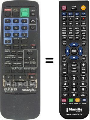 Comandos à distância equivalente RC-7VR12