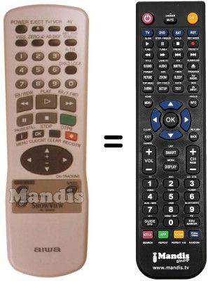 Comandos à distância equivalente RC-BVR02