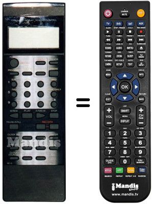 Comandos à distância equivalente Orion VH2491HS