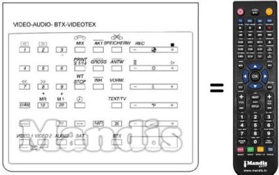 Comandos à distância equivalente RC-F211