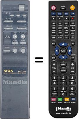 Comandos à distância equivalente RC-T790L