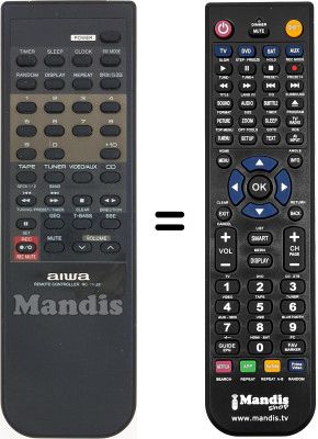 Comandos à distância equivalente RC-TN330