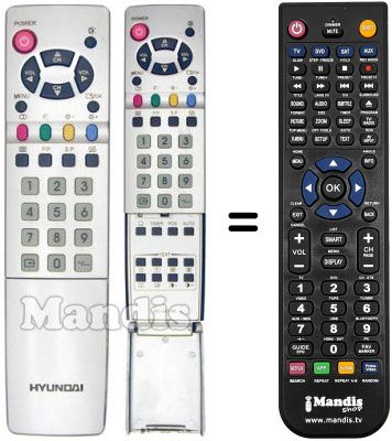 Comandos à distância equivalente ALL TEL LCD 020 Comandos à distância equivalente ALL TEL LCD 020