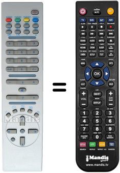 Comandos à distância equivalente RC1072