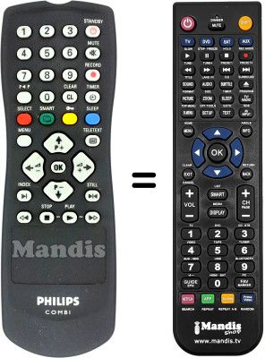 Comandos à distância equivalente RC1123333 / 01