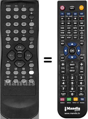 Comandos à distância equivalente RC1123702 / 00