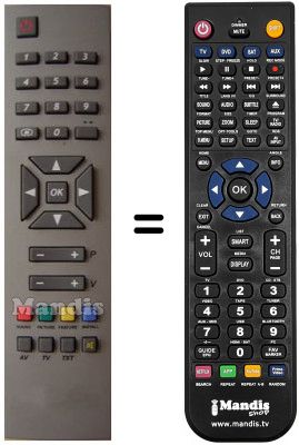 Comandos &agrave; dist&acirc;ncia equivalente RC1241