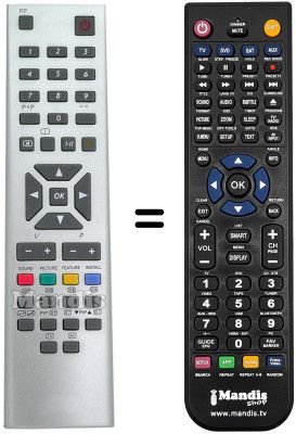 Comandos à distância equivalente RC2445