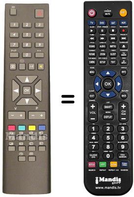 Comandos à distância equivalente RC2445