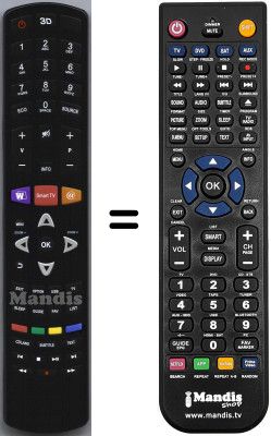 Comandos à distância equivalente Thomson 42 FU 5553 Comandos à distância equivalente Thomson 42 FU 5553