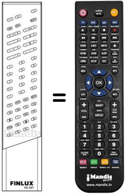 Comandos à distância equivalente RC327