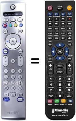 Comandos à distância equivalente Philips RC4303 / 01 Comandos à distância equivalente Philips RC4303 / 01