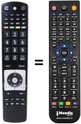 Comandos &agrave; dist&acirc;ncia equivalente RC5110