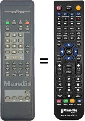 Comandos à distância equivalente Philips RC5905