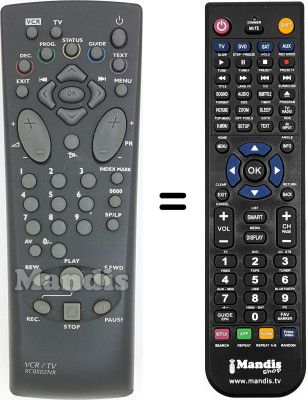 Comandos à distância equivalente RC8X02NX