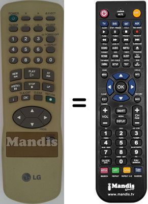 Comandos à distância equivalente REMCON342