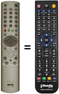 Comandos à distância equivalente Sony KLV-17HR2