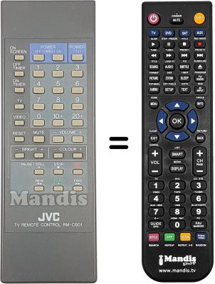 Comandos à distância equivalente JVC RM-C601