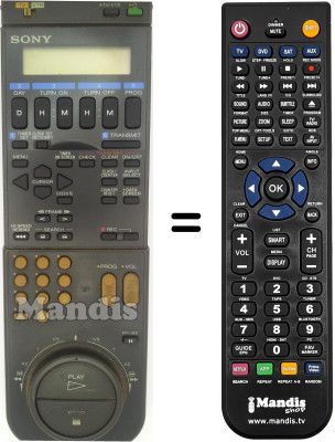 Comandos à distância equivalente Samsung RMT-V104A