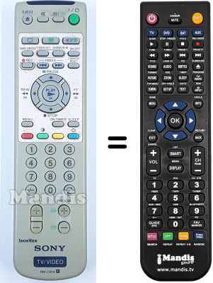 Comandos à distância equivalente Sony KV-21FV1E
