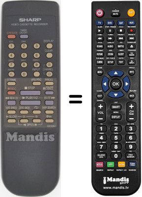 Comandos à distância equivalente RRMCG0009AJ