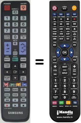 Comandos &agrave; dist&acirc;ncia equivalente Samsung UE32B6000VPXXH